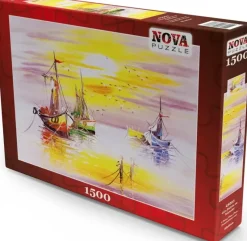 Nova Puzzle : Sunset and Boats (1500)