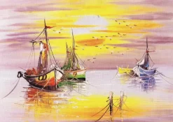 Nova Puzzle : Sunset and Boats (1500)