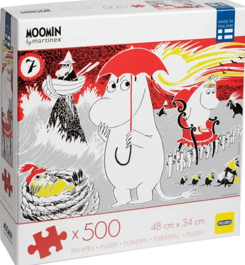 Peliko : Mumin - Moomin, Med Rött Paraply (500)