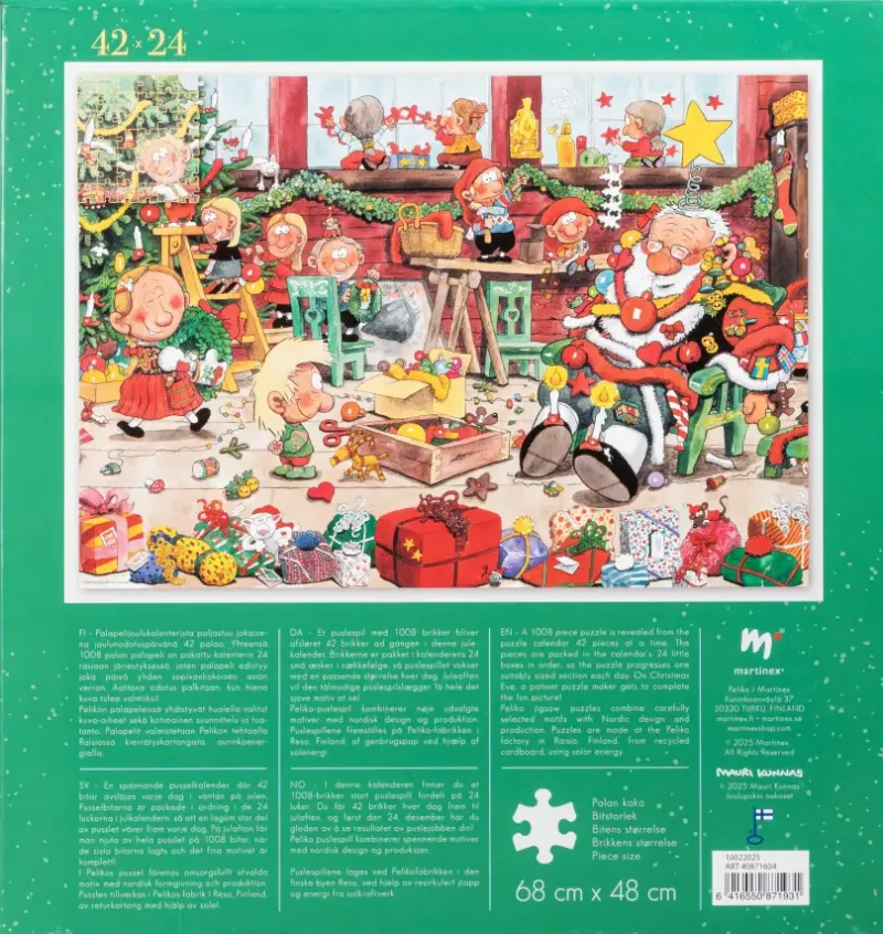 Peliko : Pusselkalender - Julpyntningsdags! (1008)