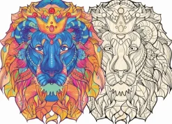 Philos: Artifact Wooden Puzzle - Lion, 2 in 1 (177)