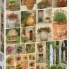 Piatnik : Clay Pots with Flowers (1000)