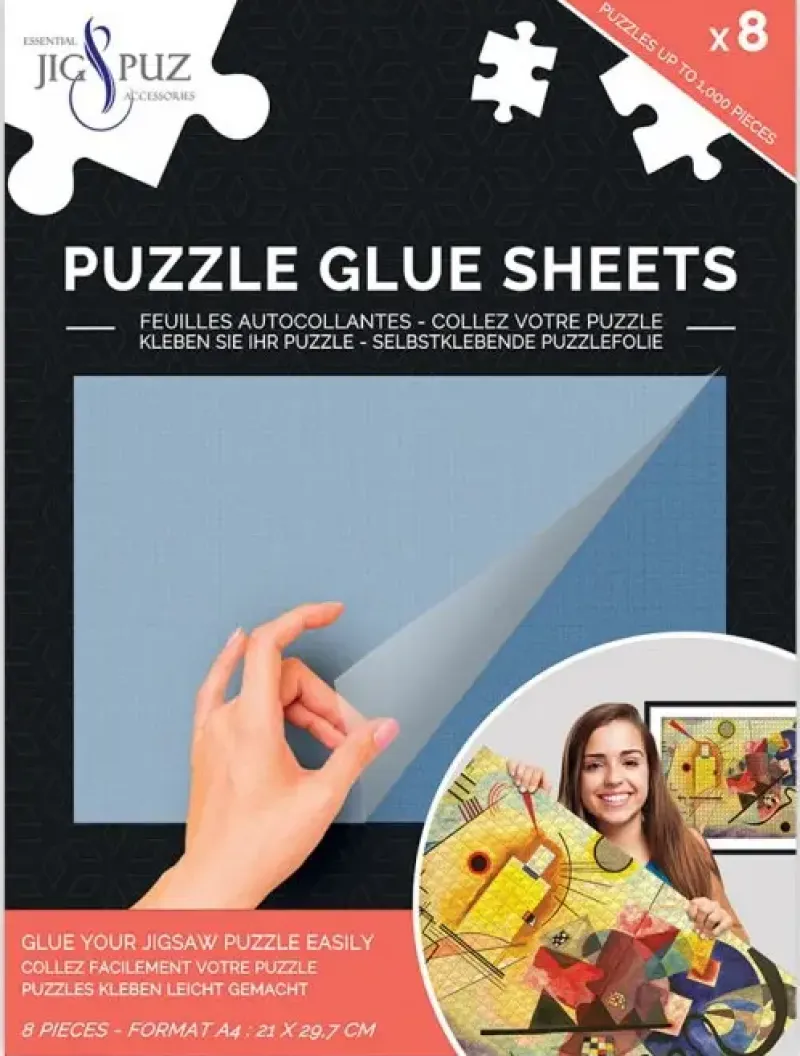 Grafika Puzzle Glue Sheets - Limark (8 st A4 för 1000 bitar) - Jig&Puz