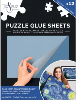 Grafika Puzzle Glue Sheets - Limark (12 st A4 för 2000 bitar) - Jig&Puz