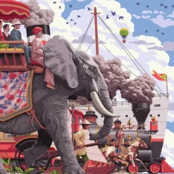 Ravensburger : Art & Soul - Around the World in 80 Days (750)