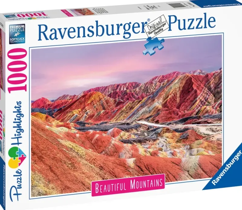 Ravensburger : Beautiful Mountains - Rainbow Mountains, China (1000)