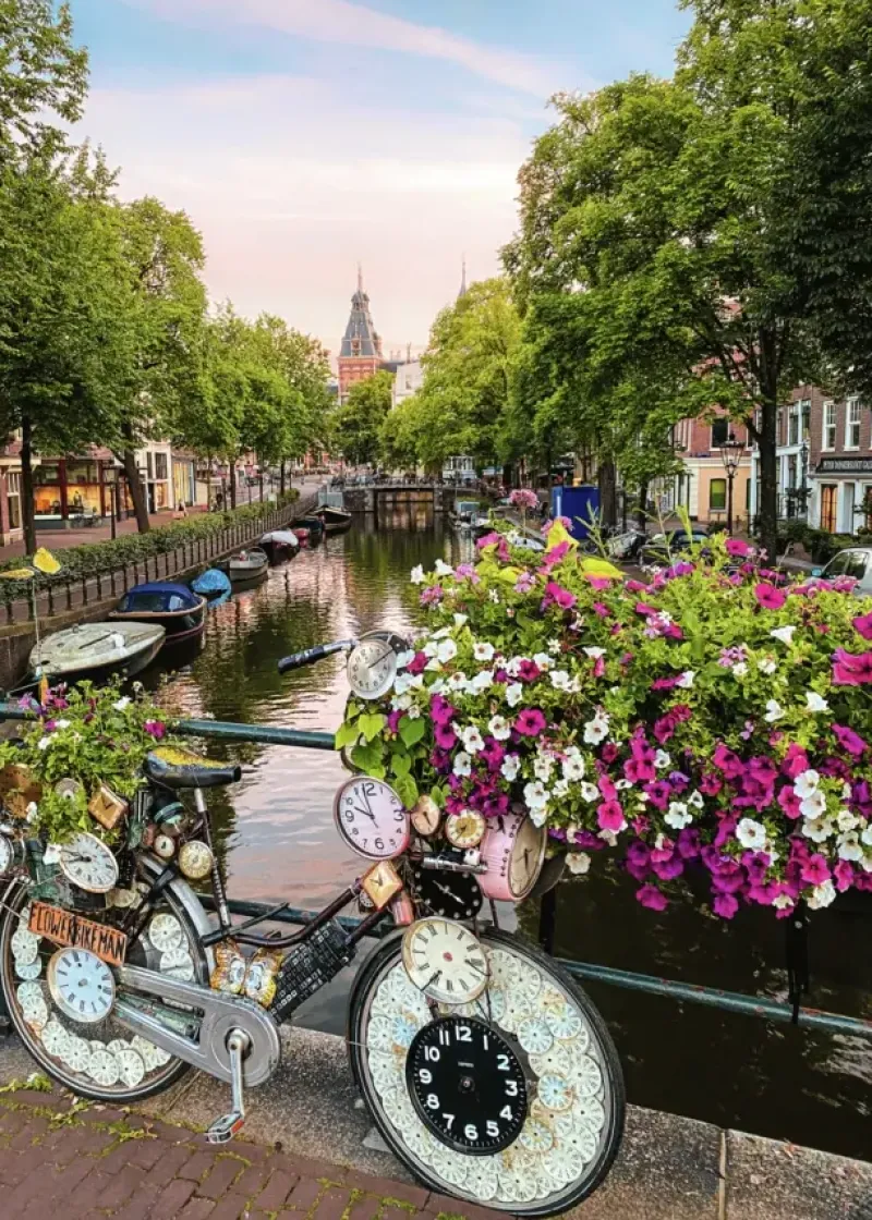 Ravensburger : Bicycle and Flowers in Amsterdam (1000)
