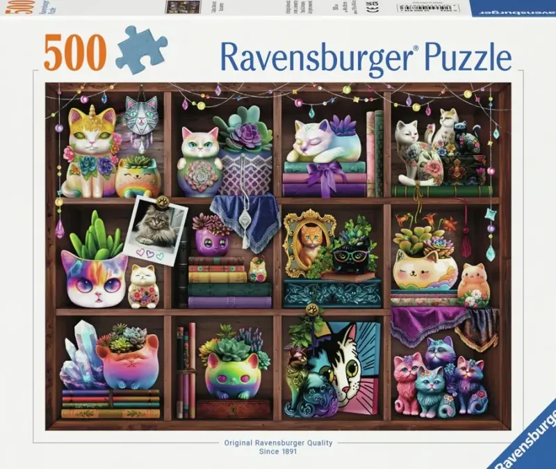 Ravensburger : Brigid Ashwood - Cubby Cats and Succulents (500)