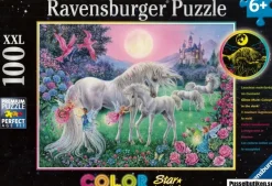 Ravensburger : Color Star Line - Unicorns in the Moonlight (100)