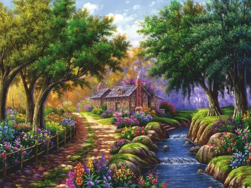 Ravensburger : Cottage by the River (1500)