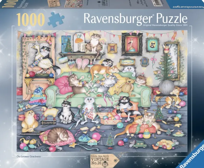 Ravensburger : Crazy Cats - Christmas Crackers (1000)