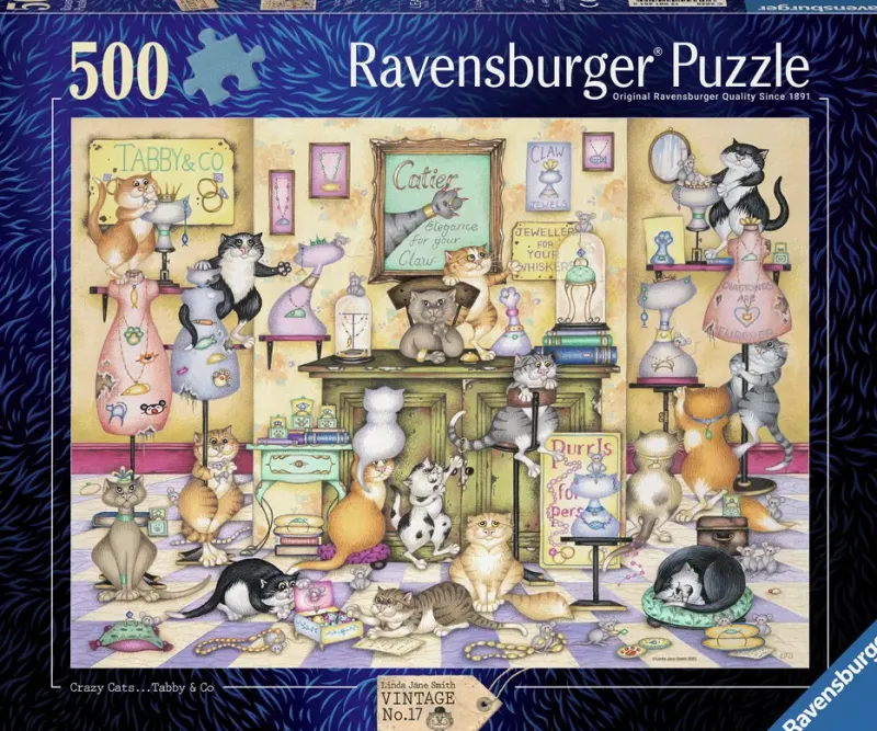 Ravensburger : Crazy Cats - Tabby & Co (500)