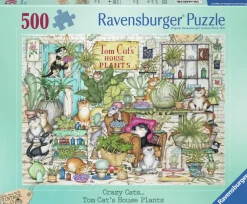 Ravensburger : Crazy Cats - Tom Cat's House Plants (500)