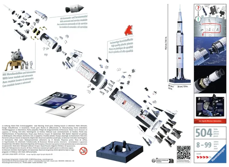 Ravensburger : 3D - Apollo Saturn V (504)