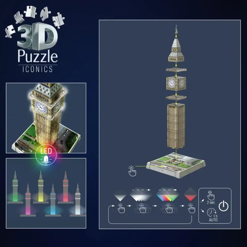 Ravensburger : 3D - Big Ben, Led Light Edition (235)