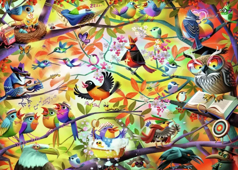 Ravensburger : Dean Macadam - Busy Birdies (1000)