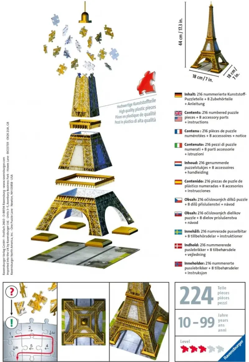 Ravensburger : 3D - Eiffel Tower (224)