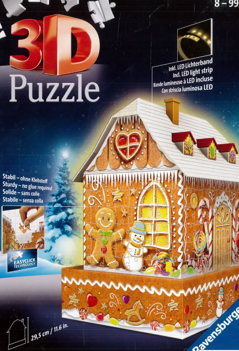 Ravensburger : 3D - Ginger Bread House - Night Edition (257)
