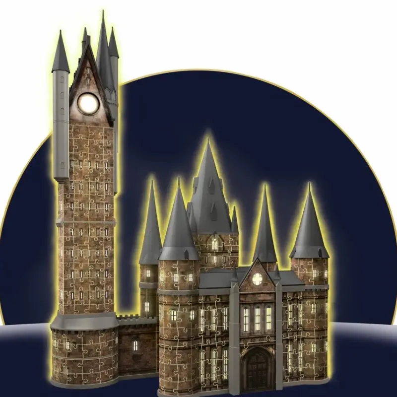 Ravensburger : 3D - Harry Potter, Hogwarts Castle - Astronomy Tower, Night Edition (626)