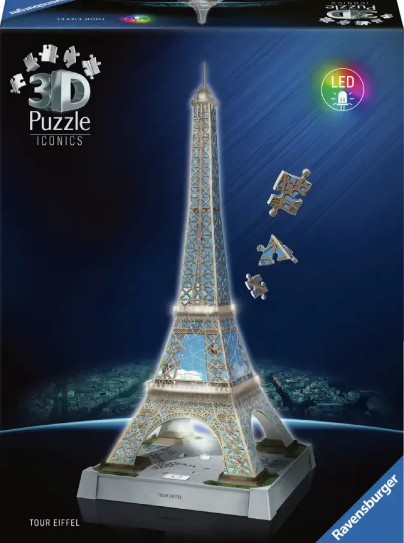 Ravensburger : 3D - Tour Eiffel, Led Light Edition (243)