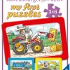 Ravensburger : Excavator, Tractor and Dump Truck (3 x 6)