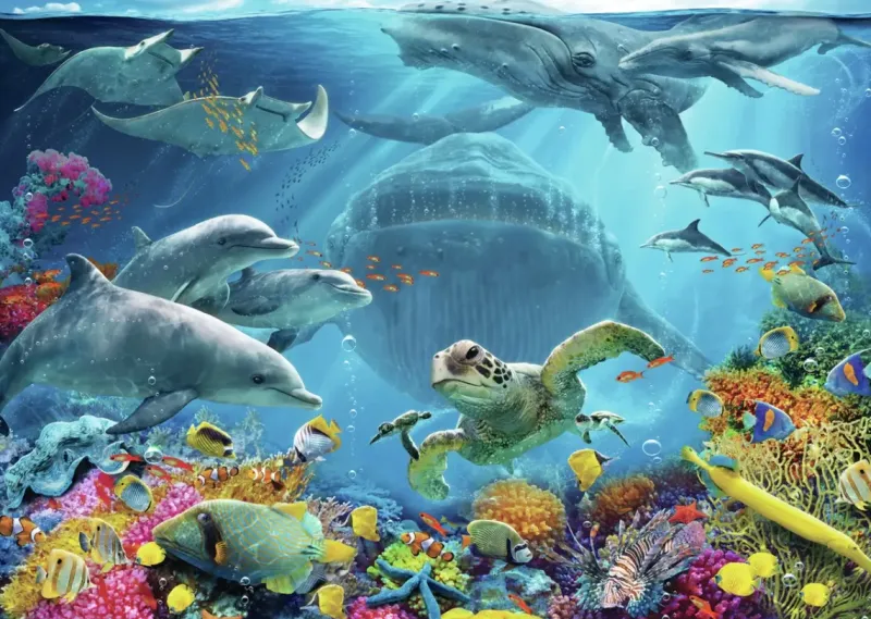 Ravensburger : Life Underwater - XL, Large Pieces (300)