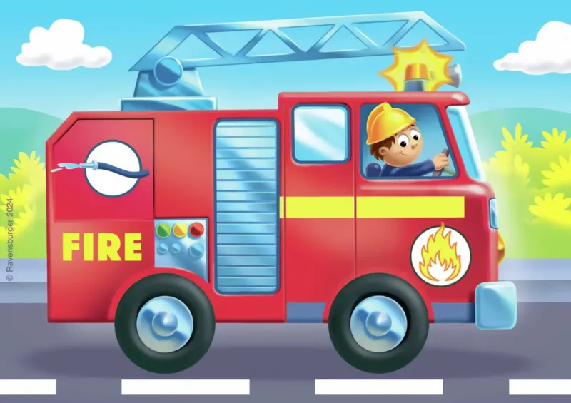 Ravensburger : My First Puzzle - Rescue Vehicles (2, 3, 4, 5)
