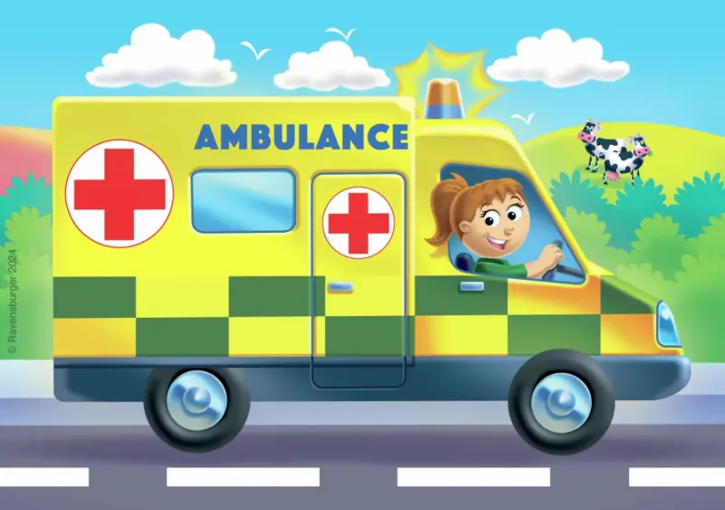 Ravensburger : My First Puzzle - Rescue Vehicles (2, 3, 4, 5)