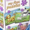 Ravensburger : My First Puzzle - Farm Animal Families (2, 4, 6, 8)