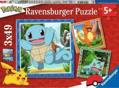 Ravensburger : Pokemon - Charmander, Bullbasaur and Squirtle (3 x 49)