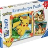 Ravensburger : Pokemon - Pikachu, Charizard and Eevee! (3 x 49)