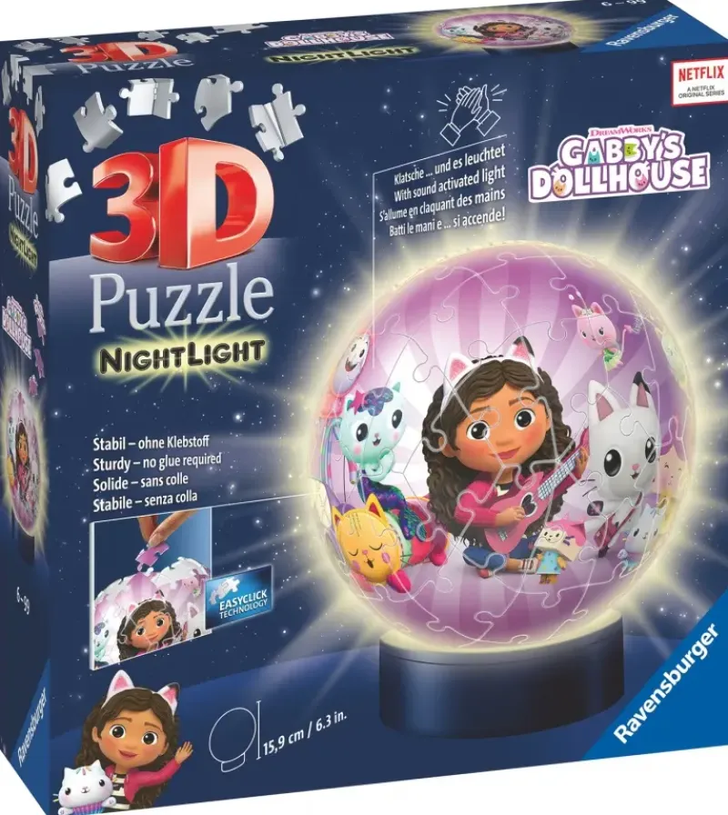 Ravensburger : Puzzle Ball - Gabby's Doll House Night Light (74)