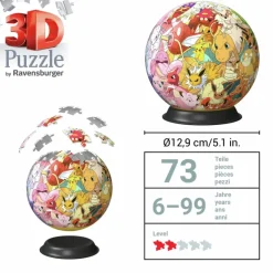 Ravensburger : Puzzle Ball - Pokemon, Kanto Region (72)