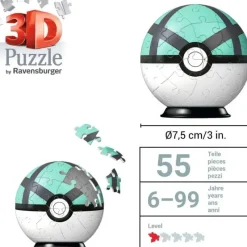 Ravensburger : Puzzle Ball - Pokemon, Net Ball (54)