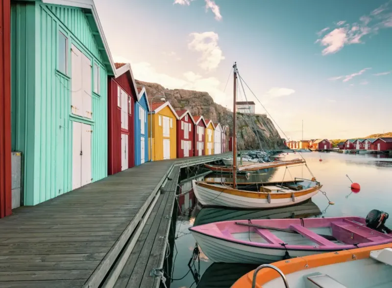 Ravensburger : Scandinavian Places - Boathhouses in Smogen, Sweden (500)