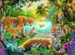 Ravensburger : Tiger Family in the Oasis (500)