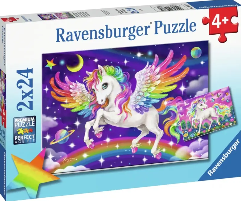 Ravensburger : Unicorn and Pegasus (2 x 24)