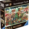 Ravensburger : Wooden Träpussel - Christmas Market (500)