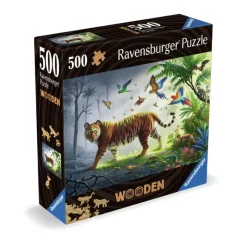 Ravensburger : Wooden Träpussel - Jungle Tiger (500)