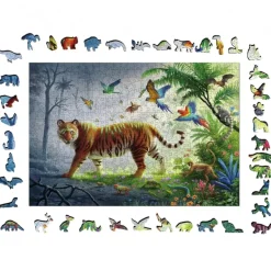 Ravensburger : Wooden Träpussel - Jungle Tiger (500)