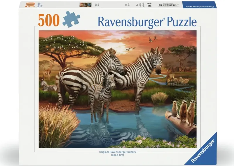 Ravensburger : Zebras at Waterhole (500)