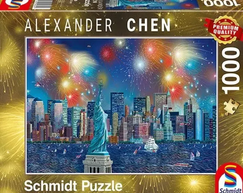 Schmidt : Alexander Chen - Statue of Liberty with Fireworks (1000)