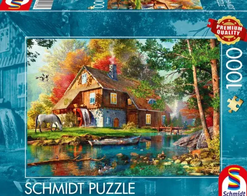 Schmidt : Dominic Davison - Water Mill in Autumn (1000)