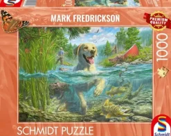 Schmidt : Mark Fredrickson - A Yellow Labrador Goes Fishing (1000)