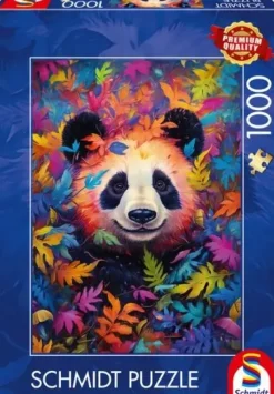 Schmidt : Panda in a Rainbow-Coloured Forest (1000)