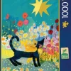 Schmidt : Rosina Wachtmeister - Cat in a Sea of Blossoms (1000)