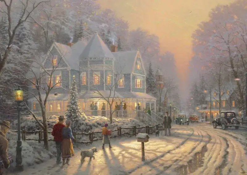 Schmidt : Thomas Kinkade Studios - A Holiday Gathering (1000)