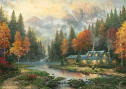 Schmidt : Thomas Kinkade Studios - Evening at Autumn Lake (1000)