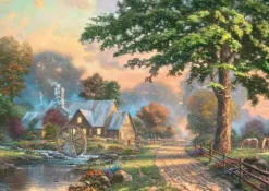 Schmidt : Wooden Träpussel - Thomas Kinkade Studios, Simpler Times II (1000)