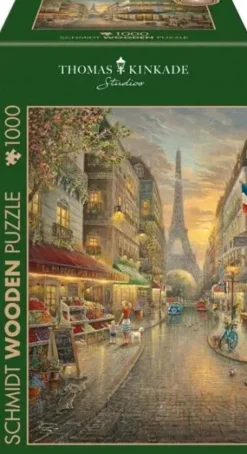 Schmidt : Wooden Träpussel - Thomas Kinkade Studios, Paris Café (1000)